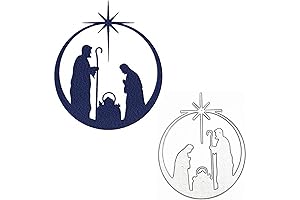 Merry Christmas Families Metal Die Cuts