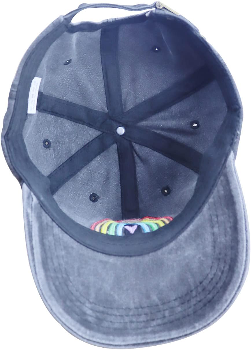 Love is Love Rainbow Hat for Men Women, Funny Adjustable Cotton Embroidered LGBT Gay Pride Baseball Cap - Image 6