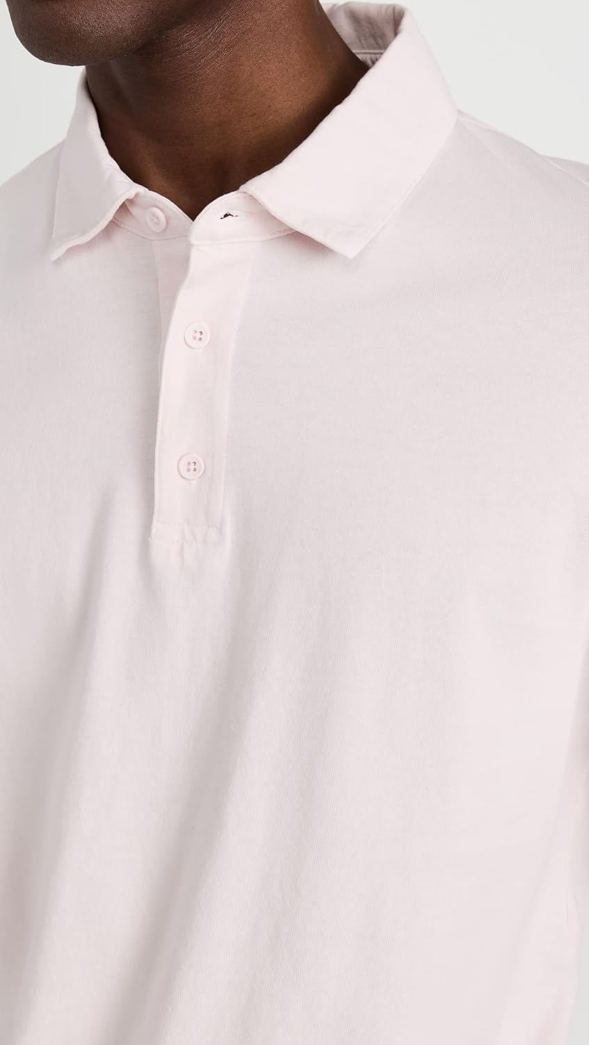 Vince Men's Garment Dye Short Sleeve Polo