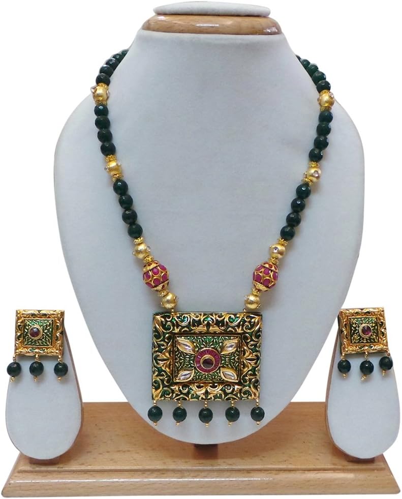 Ethereal Meenakari Grand Set (Green)
