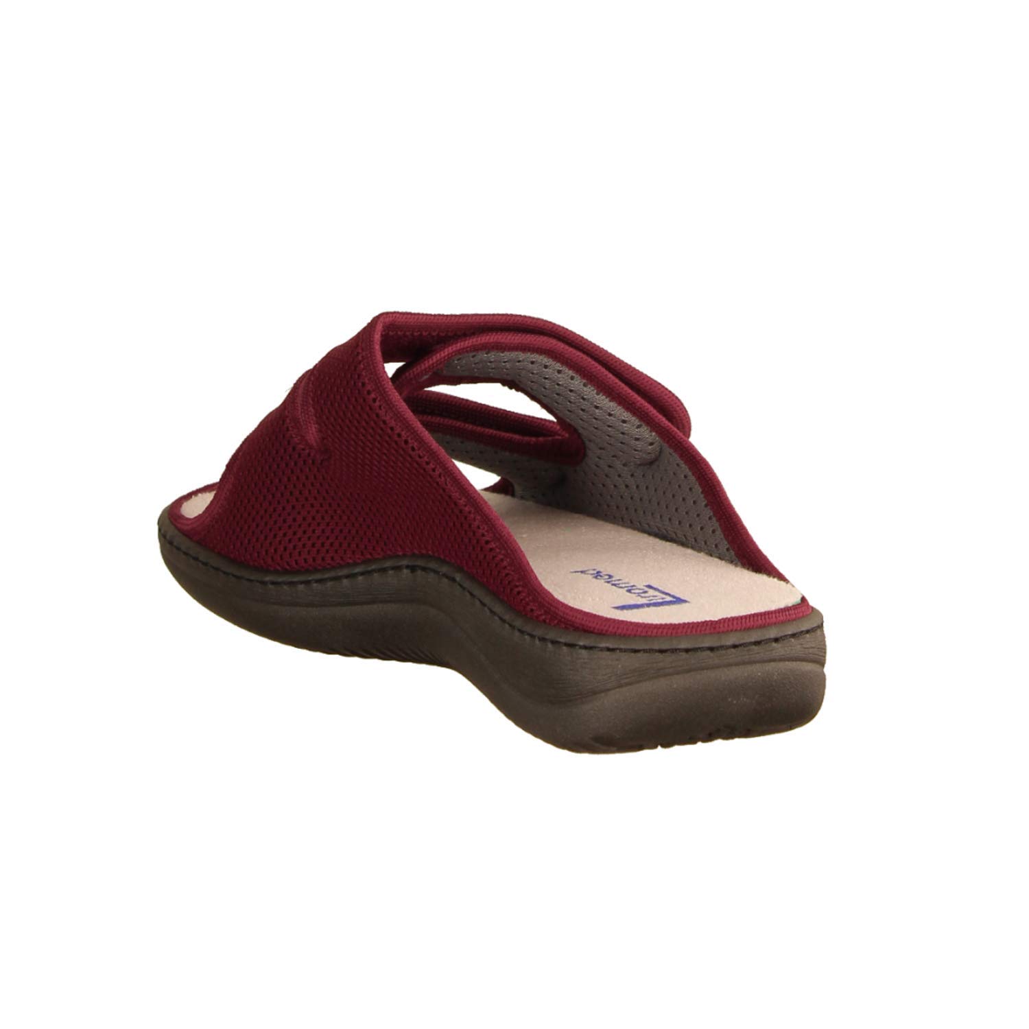 LIROMED 805 Rot - Pantolette - Haus - hüttenschuhe Damen Hausschuhe, Rot