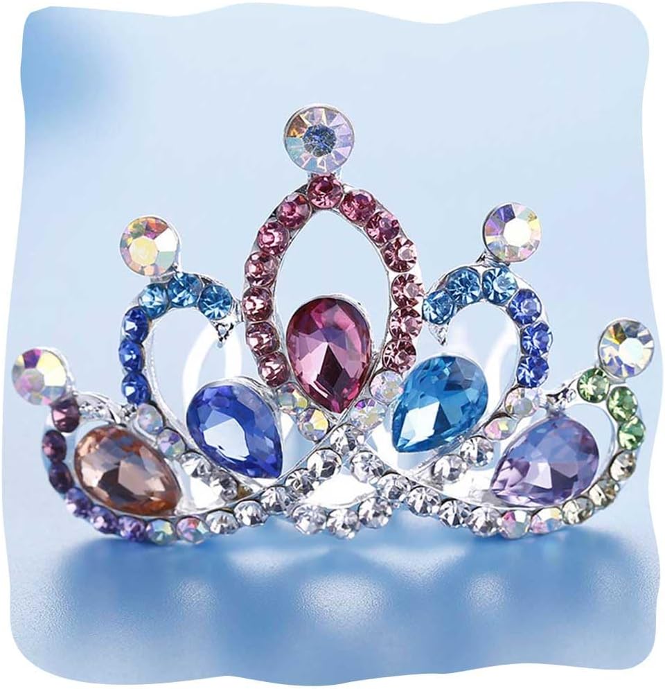 JAKAWIN Rhinestone Little Tiara Crystal Hair Comb Birthday Gift Hair Accessories