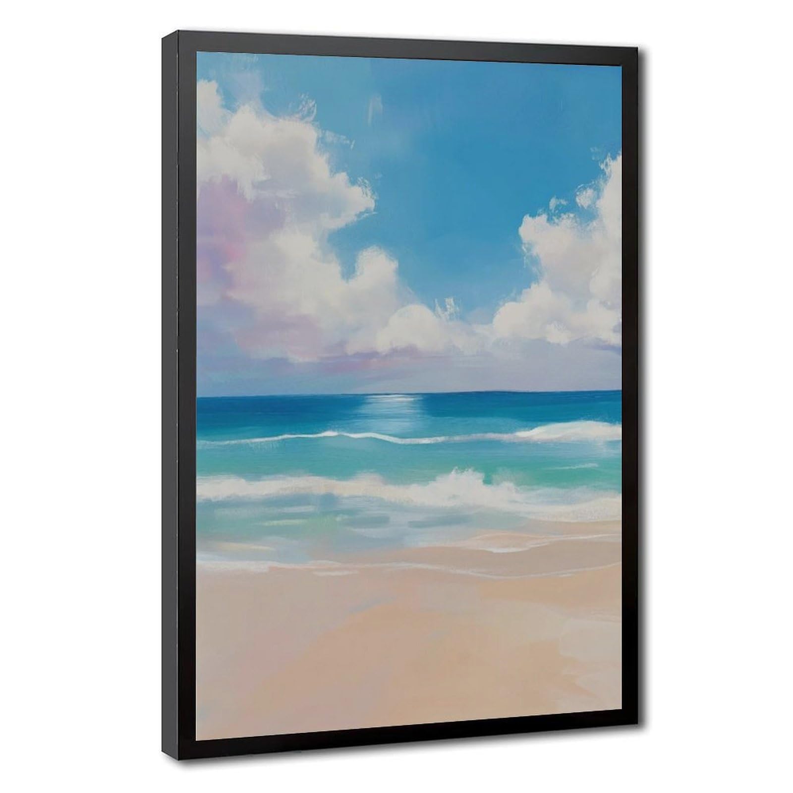 Bareronor Colorful Ocean Poster Canvas Poster Bedroom Decor Landscape Office Room Decor Gift 24" L X 36" W