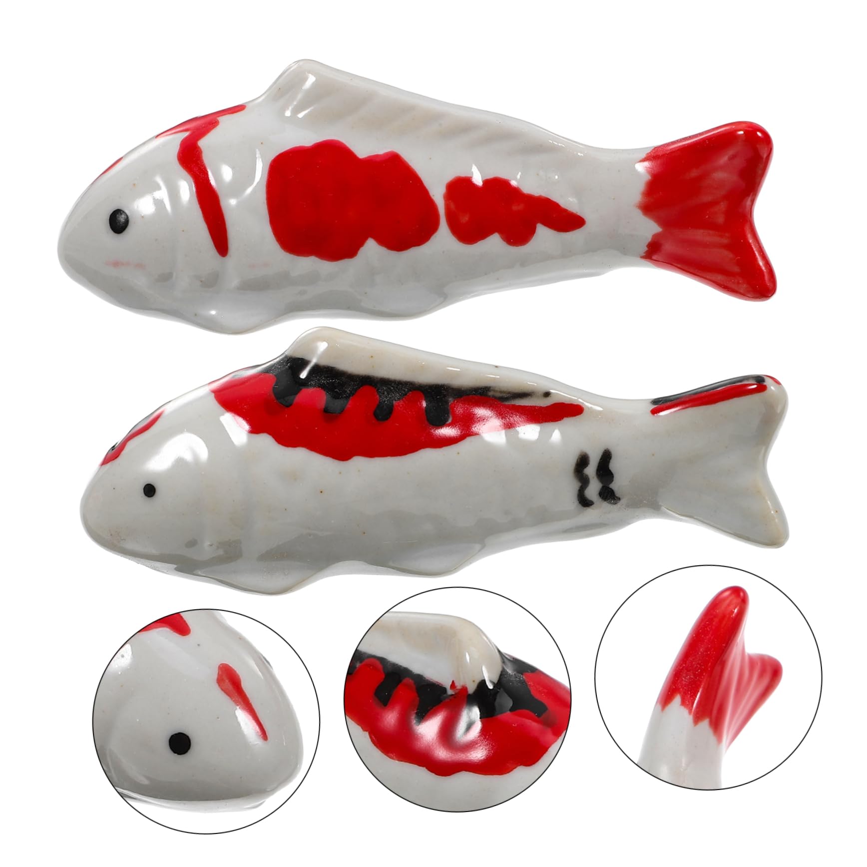 MAGICLULU 5 Ensembles Ornements De Poissons Flottants pour Figurine Poisson D'aquarium Petite Figurine De Poisson Koi Décoration De Poisson Flottant Ornement De Bassin 2 Pièces * 5