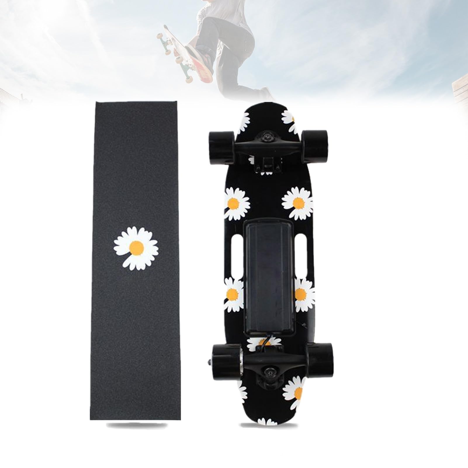 Skateboard électrique charge 150 kg motorisé avec télécommande sans fil