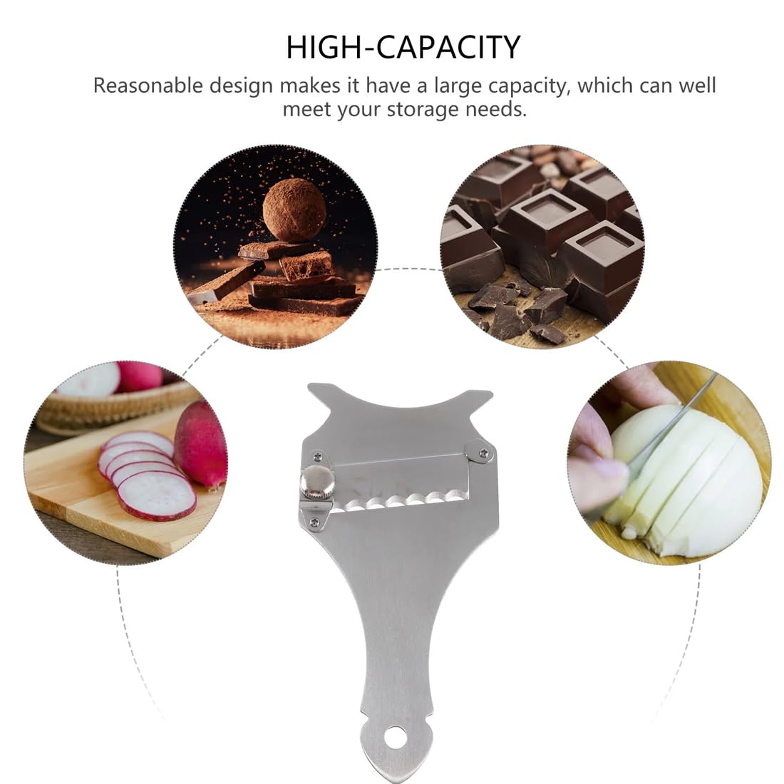 Affettatrice Per Tartufi E Formaggi In Acciaio Inox - Lama Regolabile Per Tagli Precisi - Foto 11