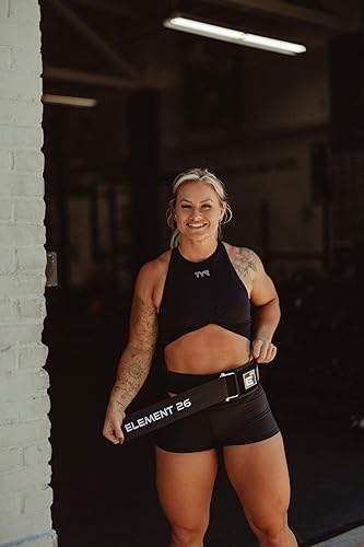 Miniatura 6 de Cinturón de levantamiento de pesas con bloqueo automático, prémium, para atletas de fitness funcional, levantamiento de pesas y olímpico, soporte de