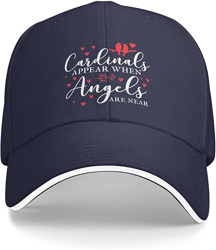 Christmas Hat Cardinal Appear Whens Angel are Near Hat for Women Baseball Hats Trendy Caps