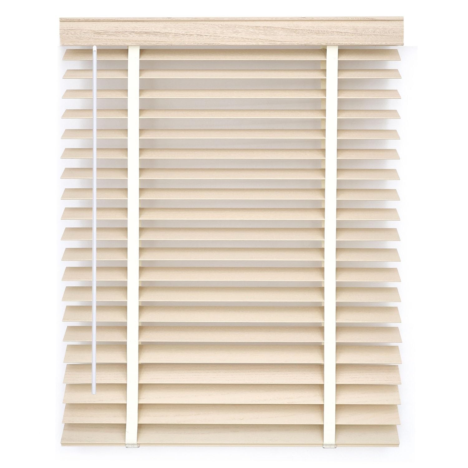 Persianas venecianas de madera auténtica inalámbricas de 5 cm de ancho regulable (C-6002)