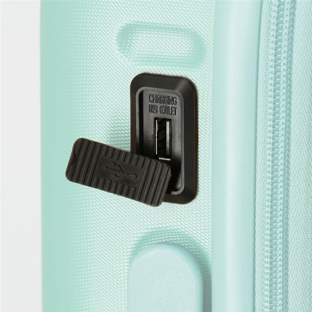 Pepe Jeans Chest Maleta de cabina Rígida, azul, 5 Ruedas dobles