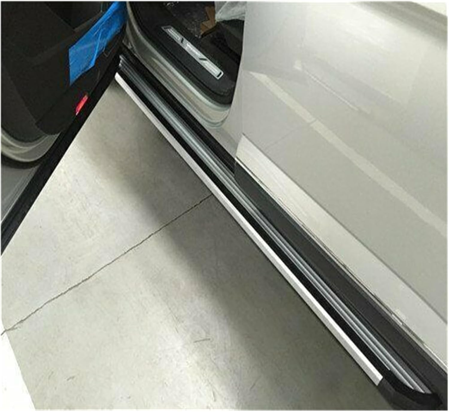 2Pcs Fixed Running Board Side Step Pedals Nerf Bar Compatible with Toyota All New BZ4X 2023 2024