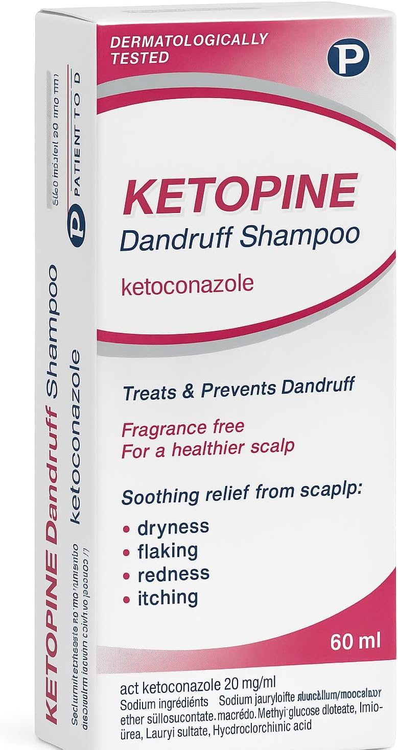 Ketopine Anti-Dandruff Shampoo 60ML - Pack of 2, 30 ml (Pack of 2) - Image 2