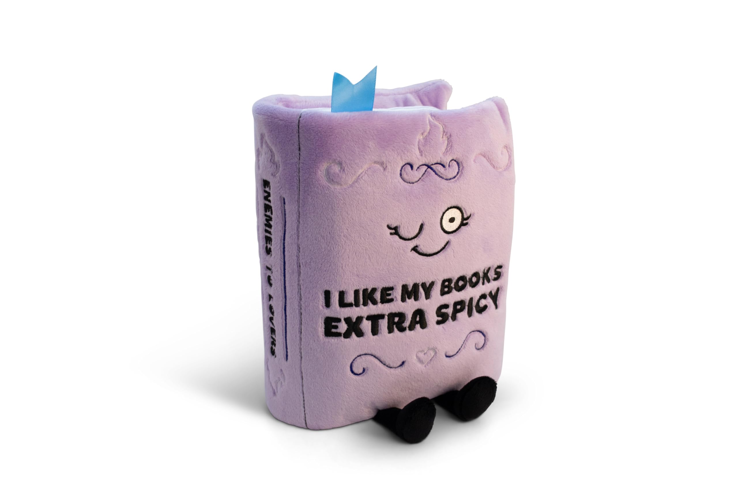 Book Plushie - I Like My Books Extra Spicy Funny Plush Gift for Book Lovers, Silly Plush…