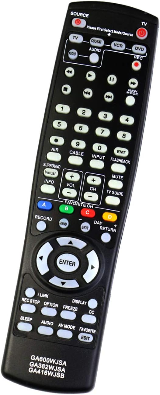 New GA600WJSA GA416WJSB GA362WJSA Replace Remote Compatilbe