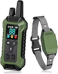 Coleira Adestramento Cães PC30 Sem Fio, IP67 À Prova D'Água, Recarregável. Controle Remoto para Treino Eficaz de Pets