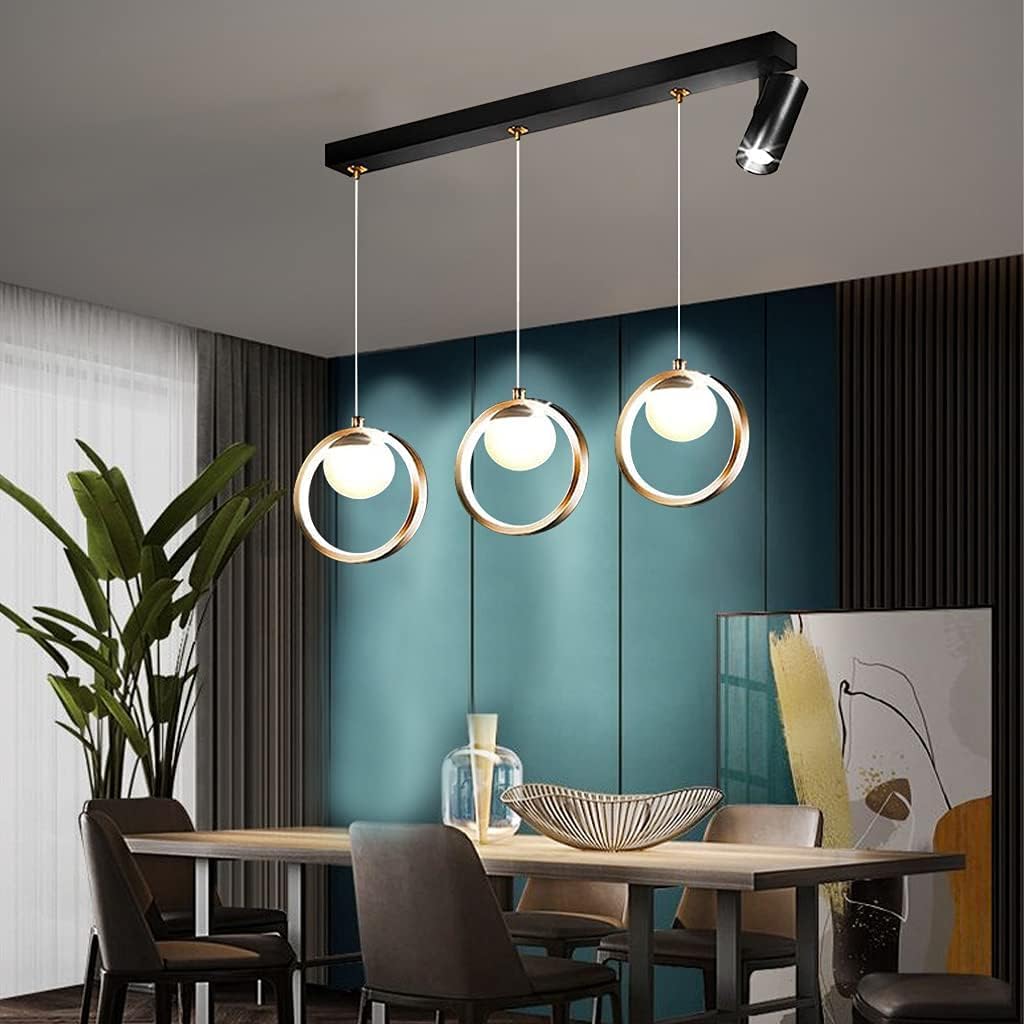 Lampe suspendue LED télécommande intensité variable pour salon