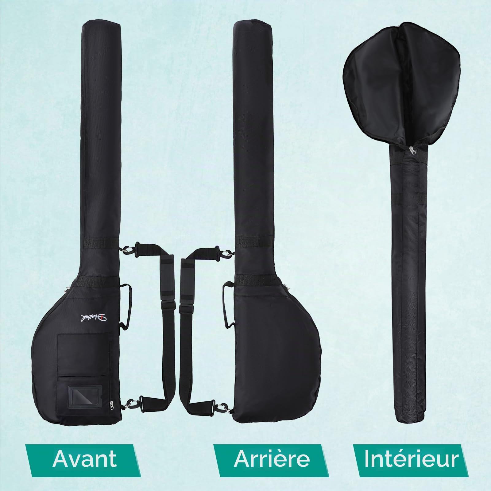 Sac de Transport pour Le Golfs, Sac Pliable pour Les Clubs de Golfs avec Sangle Ajustable Sacs de Golfs léger pour Le Dimanche Sacs de Transport pour Le Golf idéal pour Le Parcours de Golf