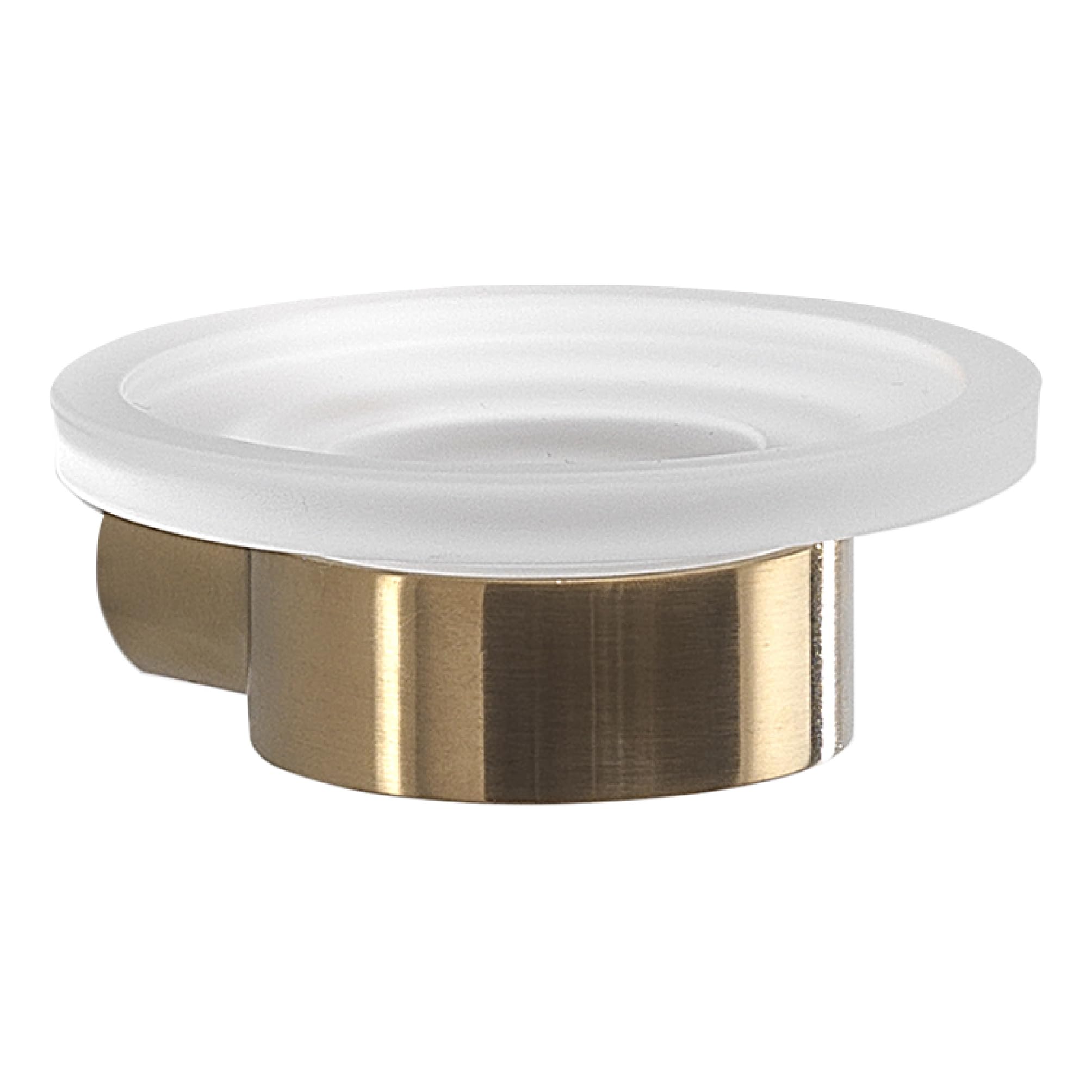 Gedy PIRENEI SOAP Box, Brass Crystal chromall, Matte Gold