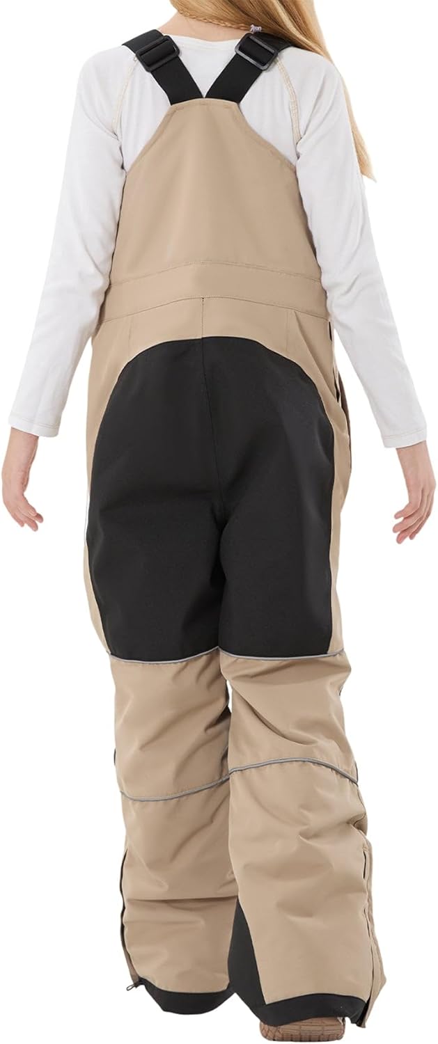 GSOU SNOW Girls Boys Snow Ski Bibs Kids Snowboard Pants Insulated Waterproof Overall Winter (3-16Years) - Image 2