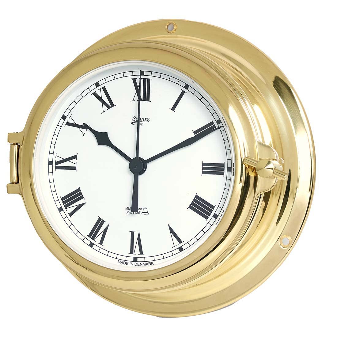 Delite 450cs Schatz Glasenuhr Midi Messing 155 mm x 68 mm