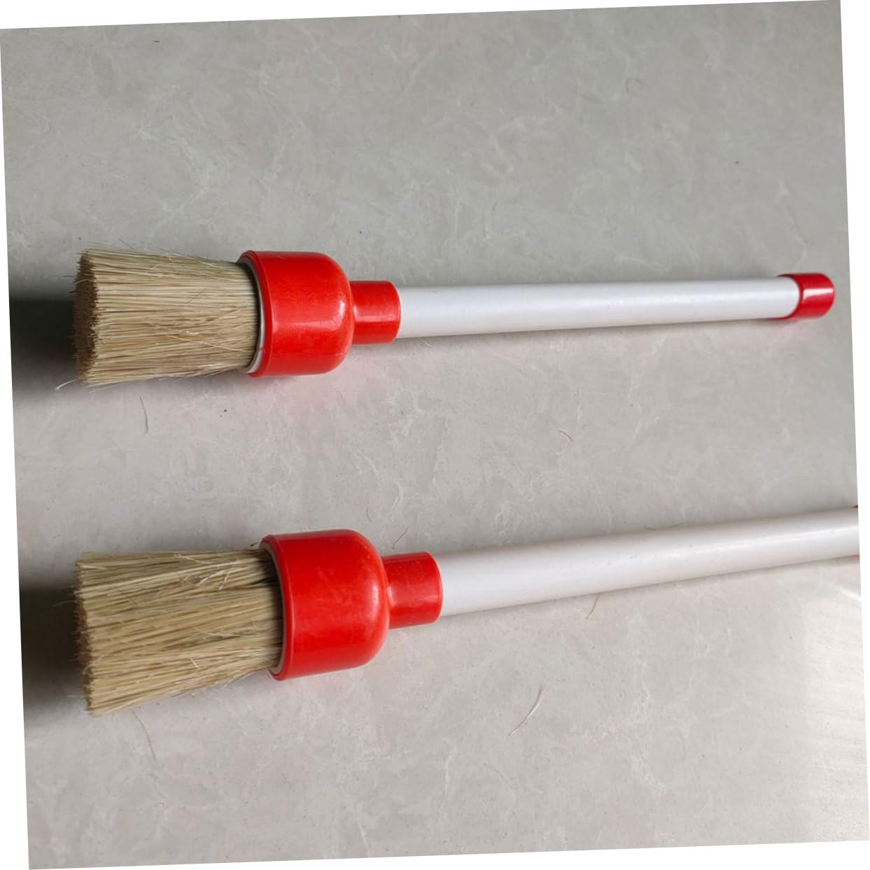 PRETYZOOM 4 Set Pennello per per Pneumatici Spazzola per Ruote Dettaglio Auto Spazzola per Grasso per Pneumatici Spazzola per Strofinare Pennello per Dettagli Plastica 2 Pezzi*4