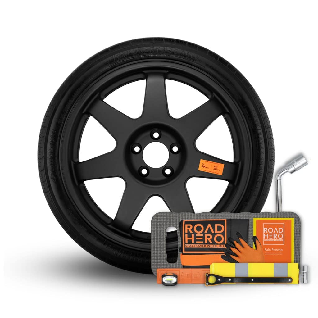 Road Hero Space Saver Spare Wheel suitable for Tesla Model 3 (2017 onwards) Full Breakdown Safety Kit