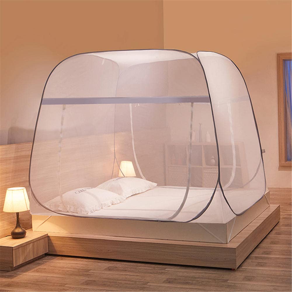 Moustiquaire portable en maille fine avec tente de lit pliable 180x200