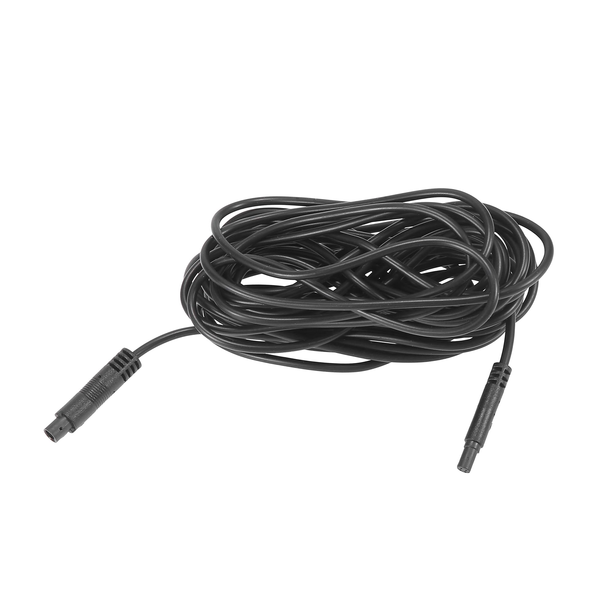 A ABSOPRO Kabel przedłużający do kamery cofania 4 pinów, 5 m, kabel do kamery na deskę rozdzielczą, kamera cofania samochodu, kolor czarny