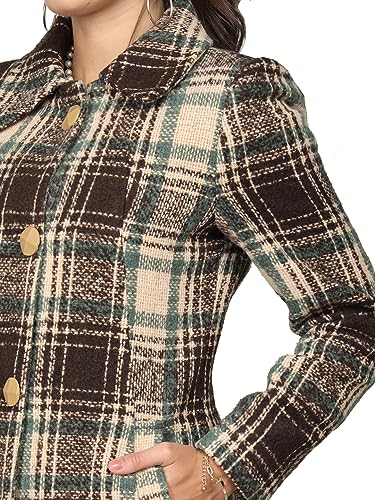 Image of CHKOKKO Wool Winter Wear Single Breasted Long Coat For Women