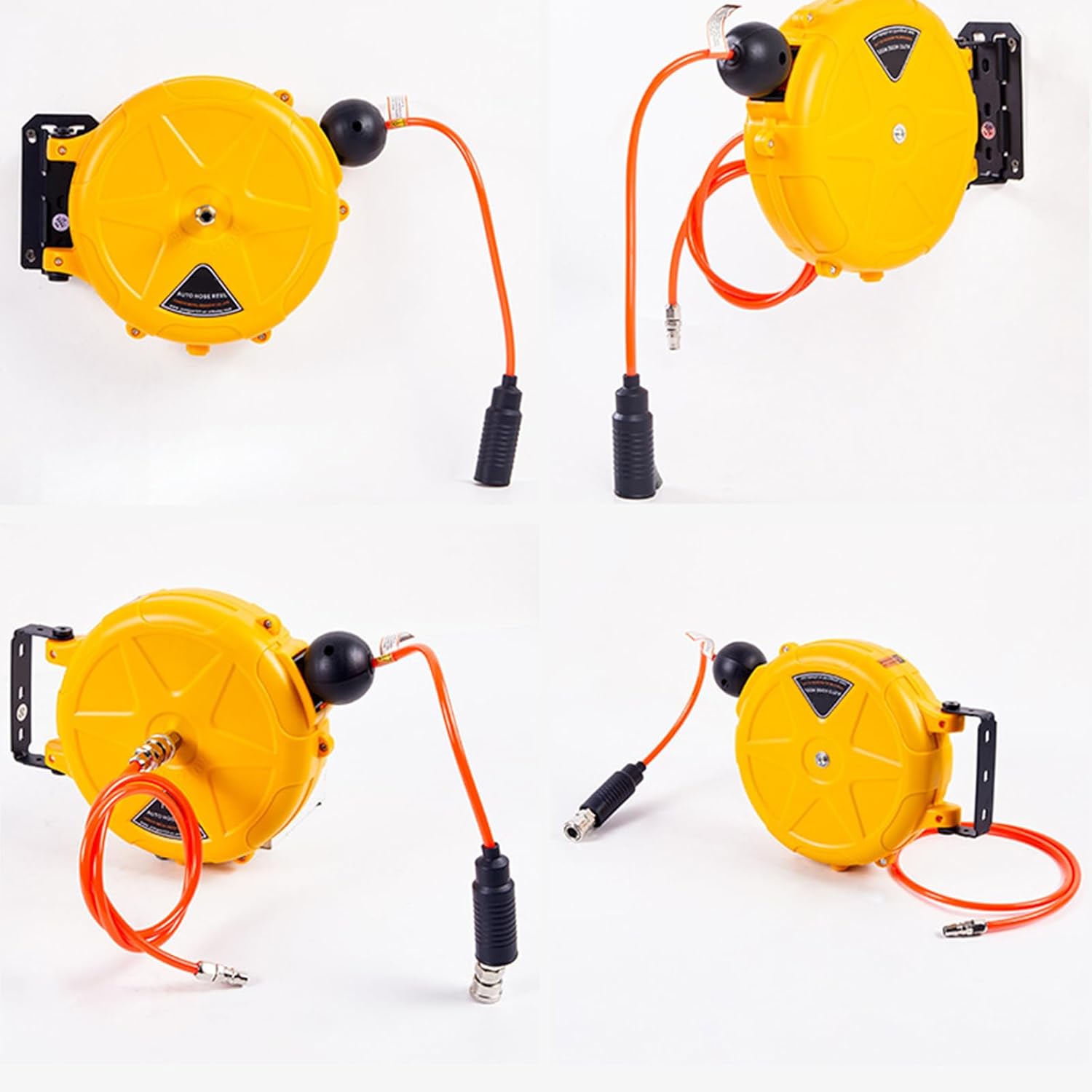 Retractable Air Hose Reel Heavy Duty Air Compressor Hose Reel Ceiling Wall Mount for Garage Workshop Studio Retractable Air Hose