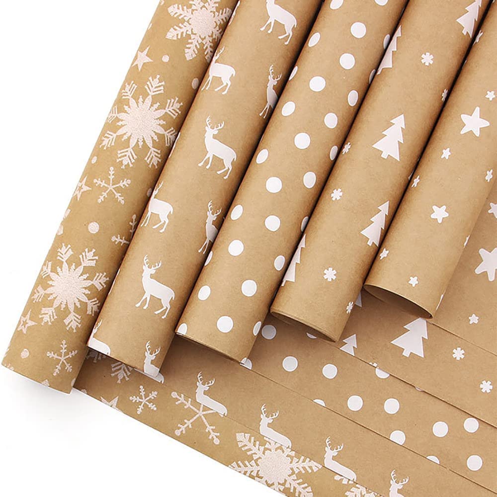 Rotolo Carta Da Regalo Colorata 15m – 100% Riciclabile, Ecologica Per Natale E Feste - 4