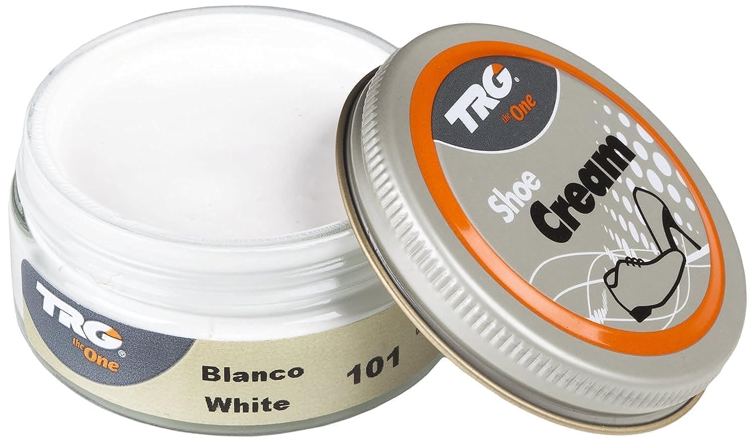 TRG The One Crema para calzado y complementos de piel y piel sintética TRG Shoe Cream 50ml #101 Blanco