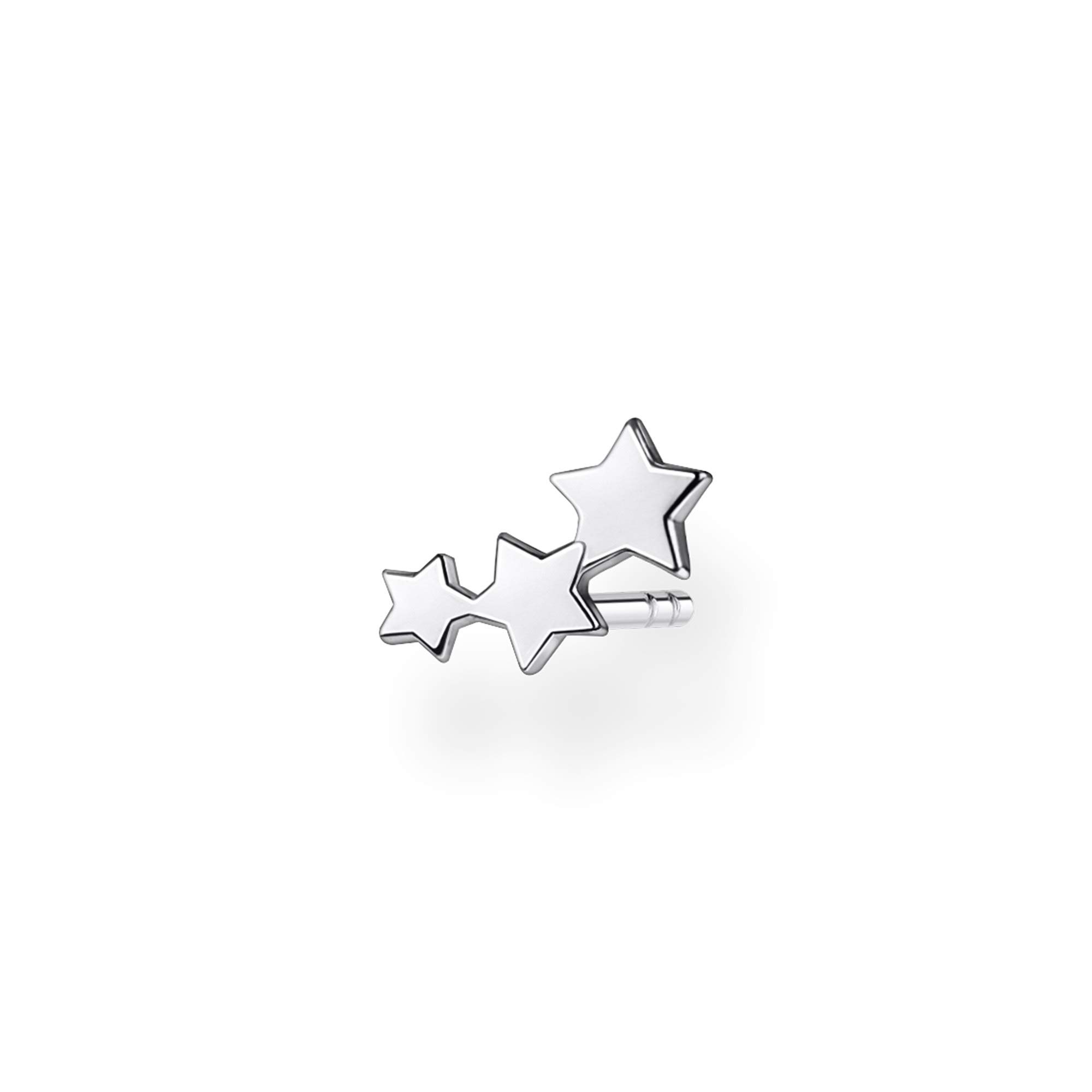 Thomas Sabo Charm Club Charming Women's Silver Star Single Ear Climber Stud H2142-001-21 – Polished - Sterling