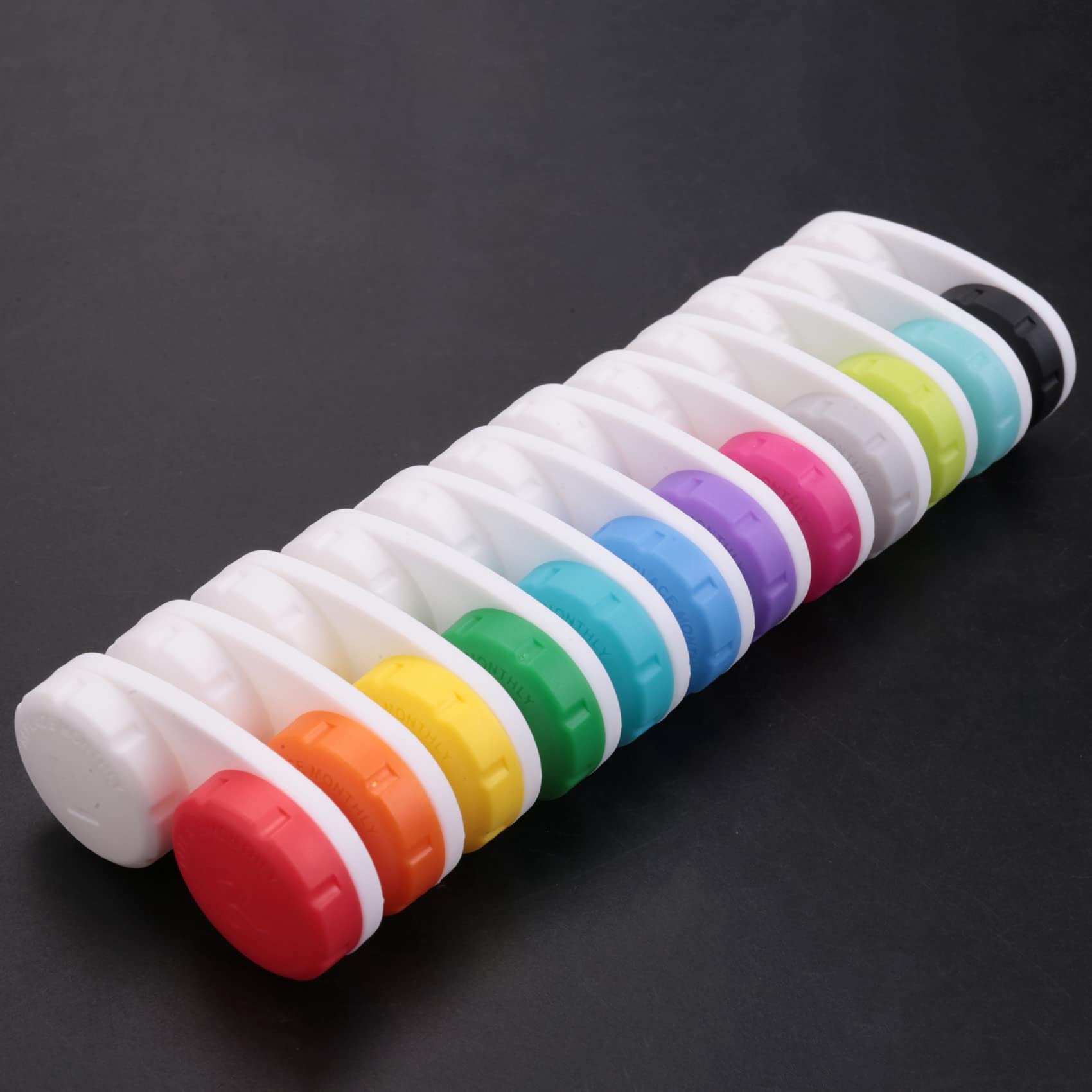 Folceretsc 12PCS Colorful Lens Case, Lens Immersion Kit, Suitable for Outdoor Mini Lens Case Screw Top - Image 4