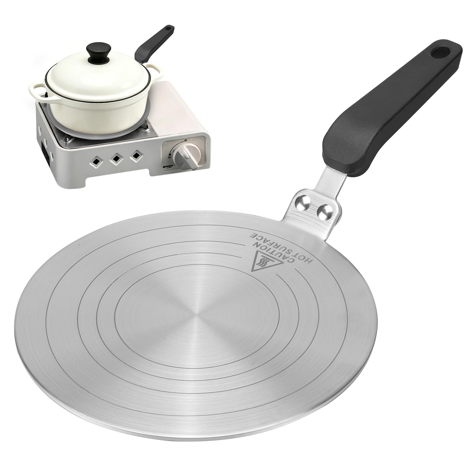 Stidyzo Induction Hob Converter Plate for Pans, 24cm (9.5 inch)