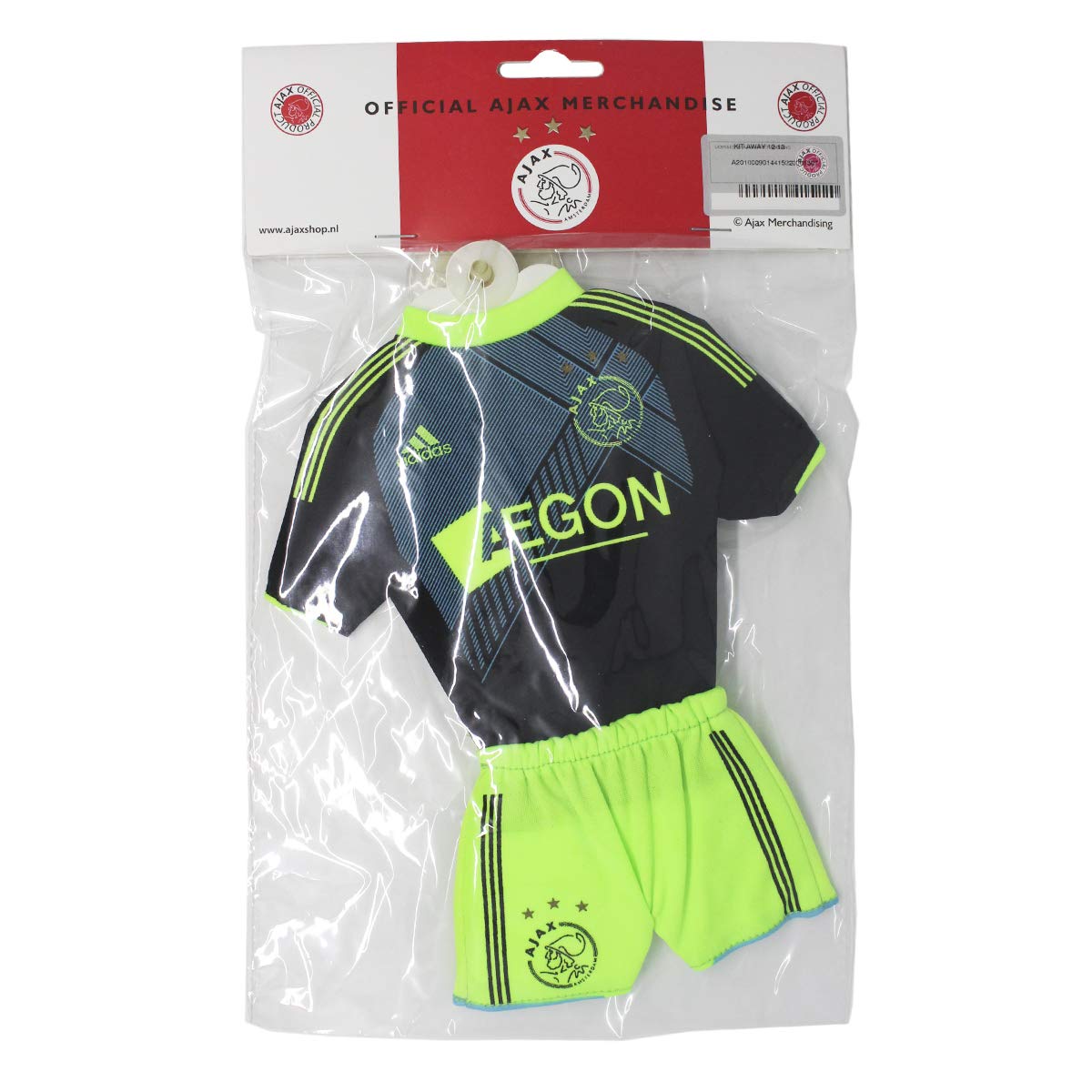 AJAX AMSTERDAMMini jersey with suction cup 17 x 21 cm.