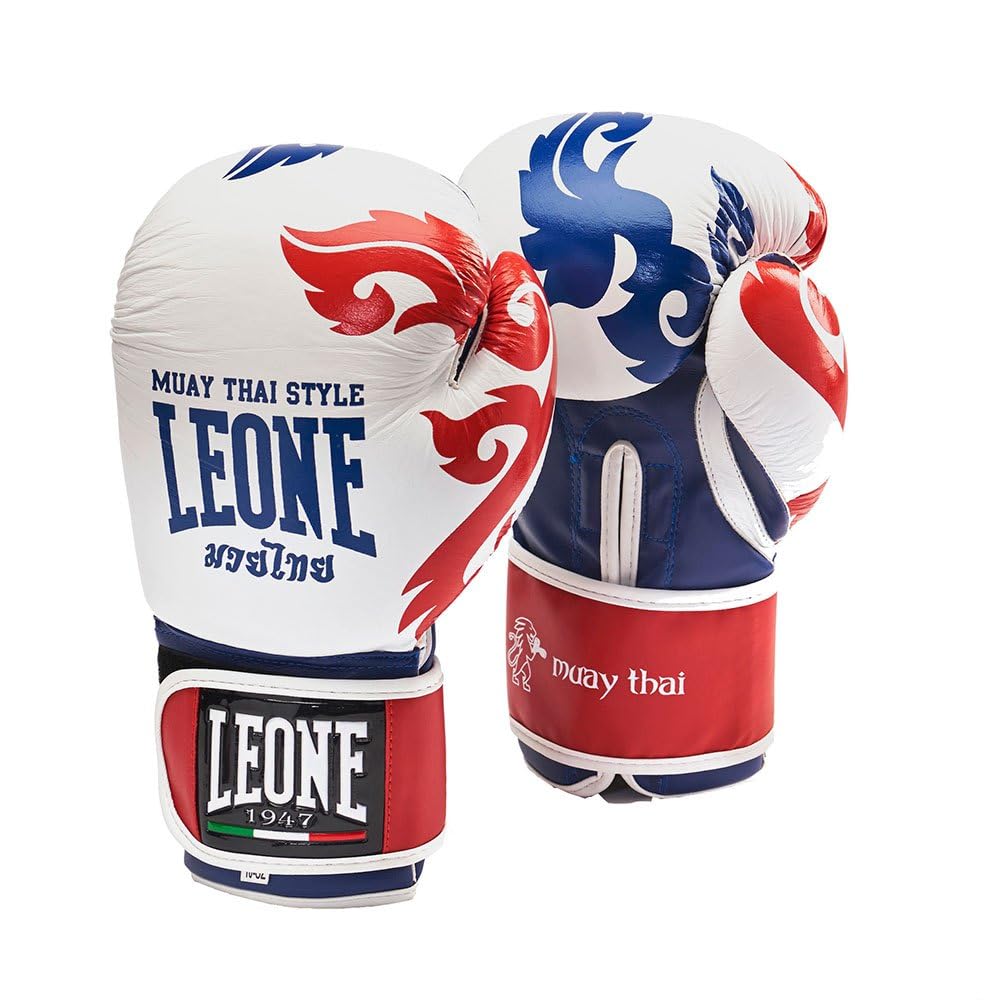 LEONE 1947 Muay Thai Guantoni, Bianco, 10 Oz