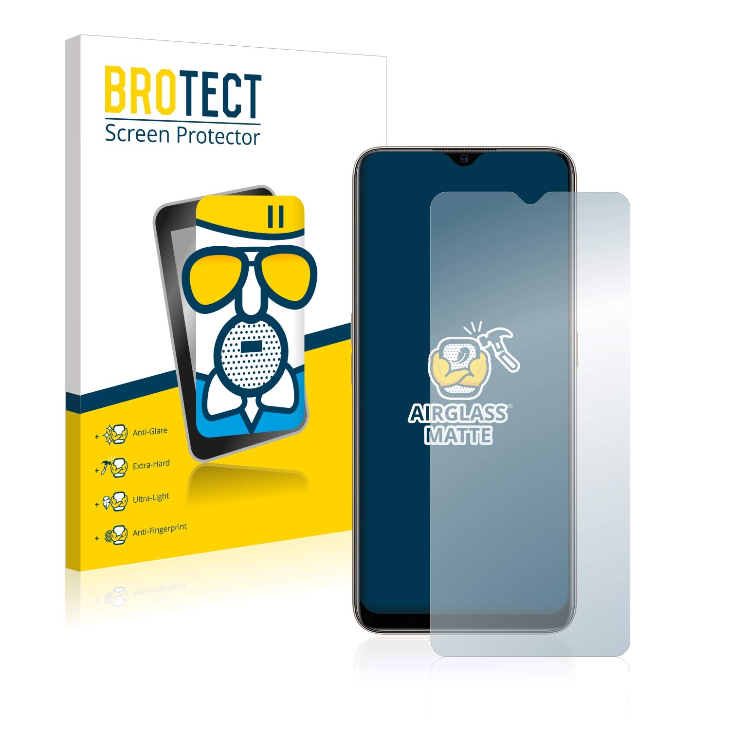 Avizar - Pellicola Xiaomi Oppo A9 2020 / A5 2020 Protezione Vetro Temperato Tras