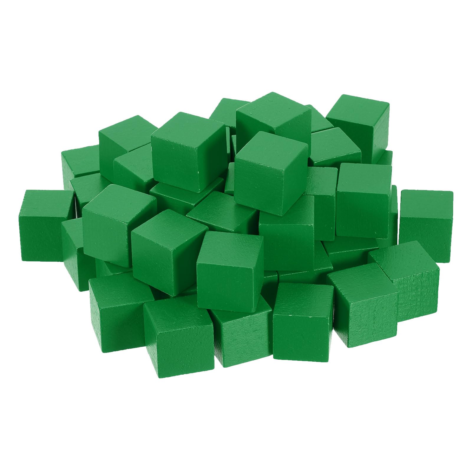 300 Cubos De Madera De 1 Cm Sin Terminar – Bloques De Pino Para Manualidades, Pintura, Decoración Y Proyectos DIY En Color Rojo