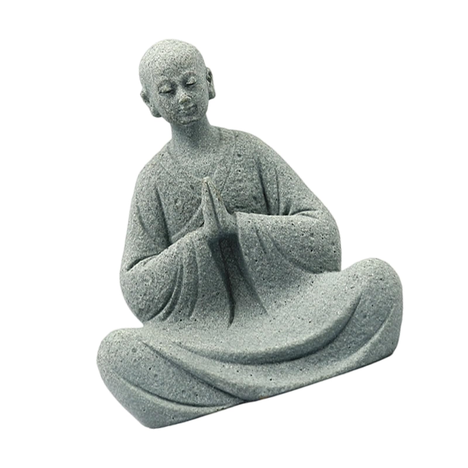 Jazuaiao Aquarium Decors Ornament Fish Tanks Decoration Resin Monk Figurines Buddhas Statue Sculptures Home Decorations Gift Fish Tanks Decorations