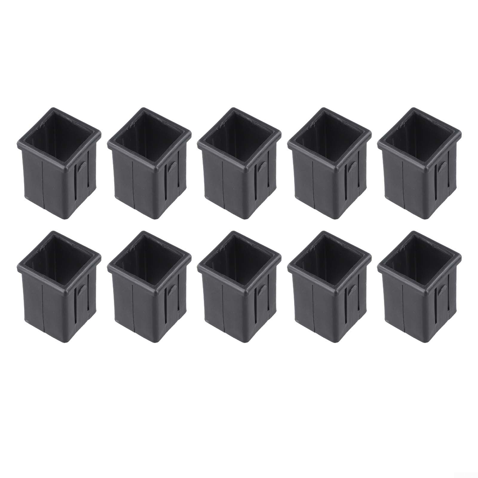 Paquete de 10 insertos cuadrados de tubo convertidor, adaptador interior de plástico reductor de 40 x 40 mm a 30 x 30 mm para tubos deslizantes de equipos de fitness, ajuste de altura a