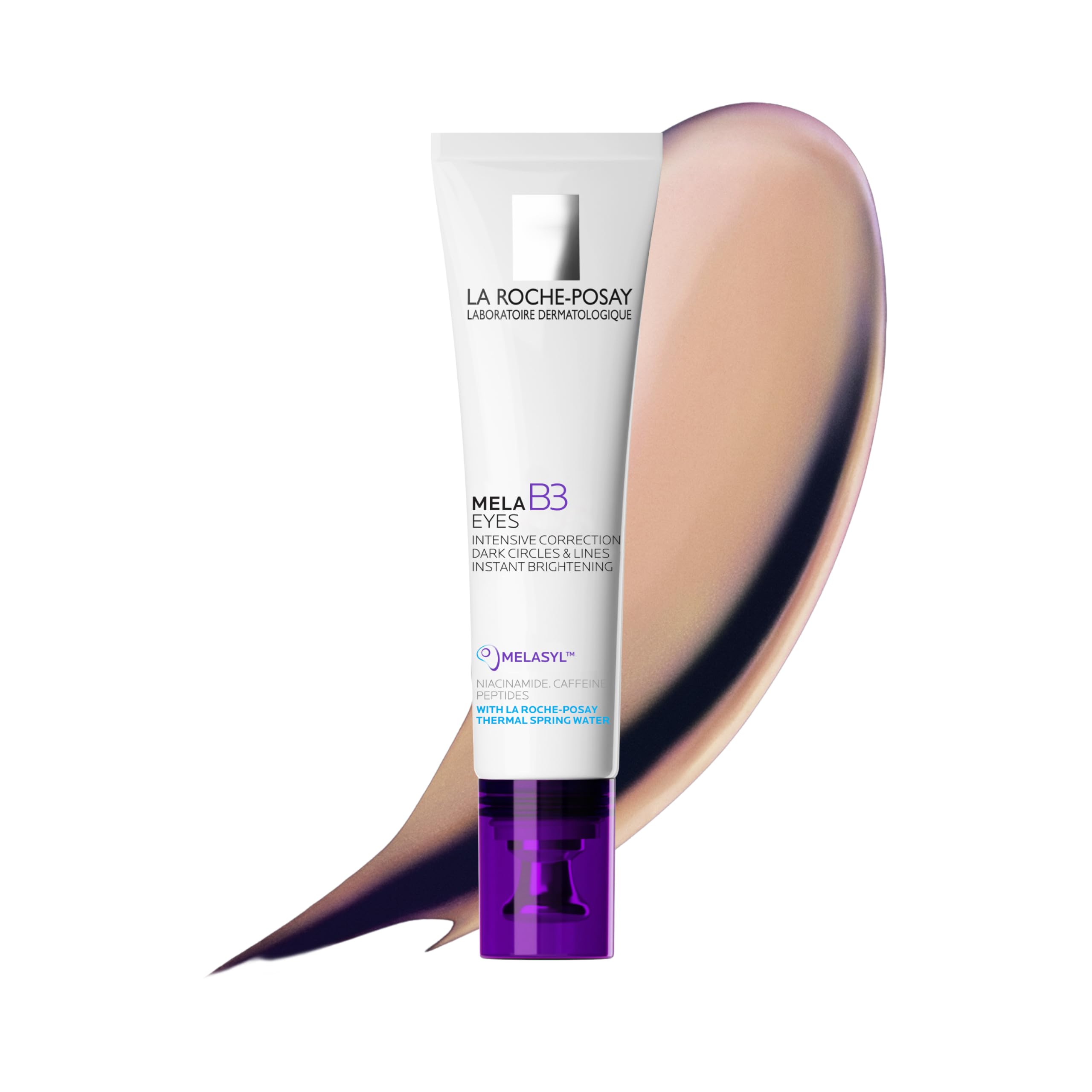 La Roche-Posay Mela B3 Eyes, intensive dark circles corrector for all types of peri-orbital hyperpigmentation, powered by Melasyl™, Niacinamide, and Caffeine, 15ml