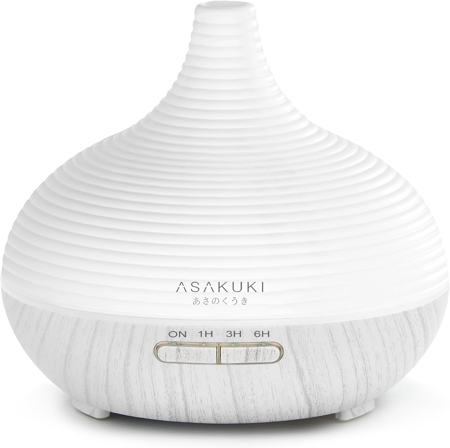 ASAKUKI Diffuser 300ml, Large Capacity Aromatherapy Ultrasonic Cool Mist Essential Oil Diffuser with 7 LED Lights, 4 Timer, Auto Shut-Off Function for Home Bedroom Office