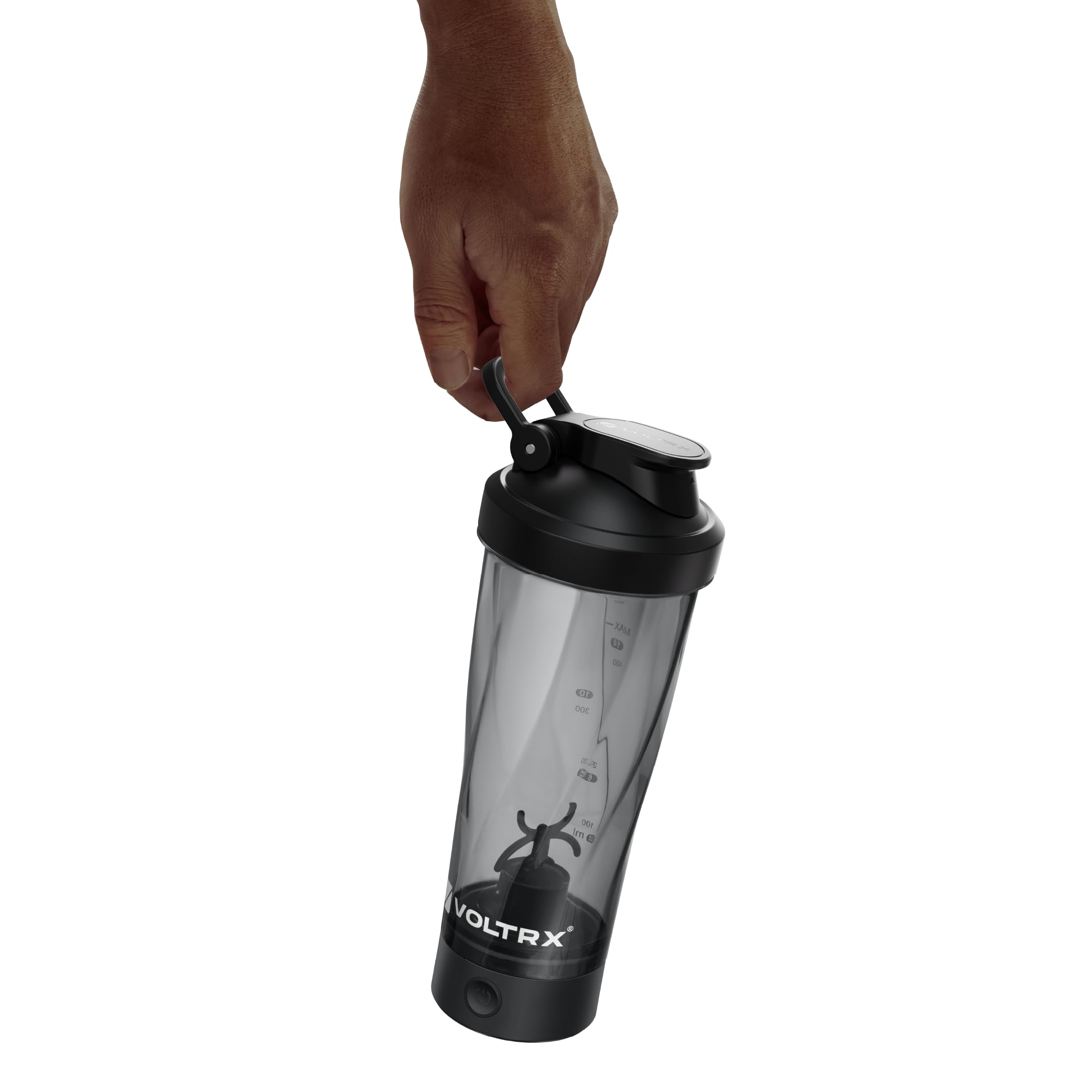 VOLTRX VortexBoost Electric Shaker Bottle, USB C Rechargeable Protein Shake Mixer, Shaker Cups for Protein Shakes and Meal Replacement Shakes, BPA-Free, Made with Tritan, Black — Amazon image 6