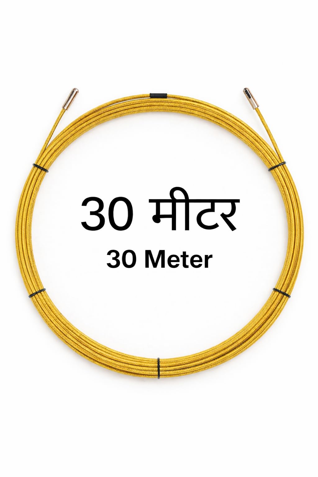 KAITO Professional Wire Lead Threading Device 30 m | Cable Puller Fish Tape for Electrical Conduit Wiring | Flexible Steel Wire Threader for Wall, Floor & Ceiling Installation | Heavy-Duty Guide Tool
