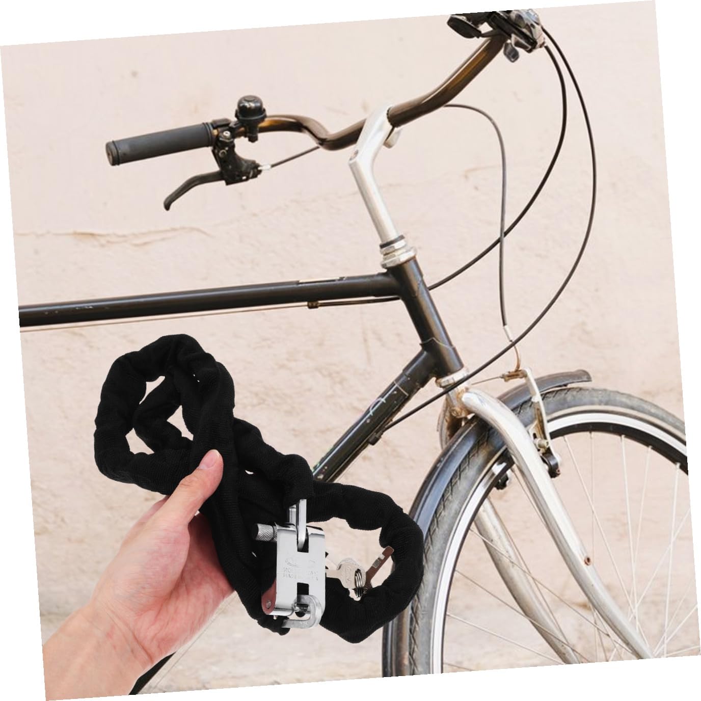 ibasenice Lucchetto Catena Antifurto Per Bici Da Lucchetto Catena Resistente Per Sicurezza Di Biciclette e Moto All Aperto