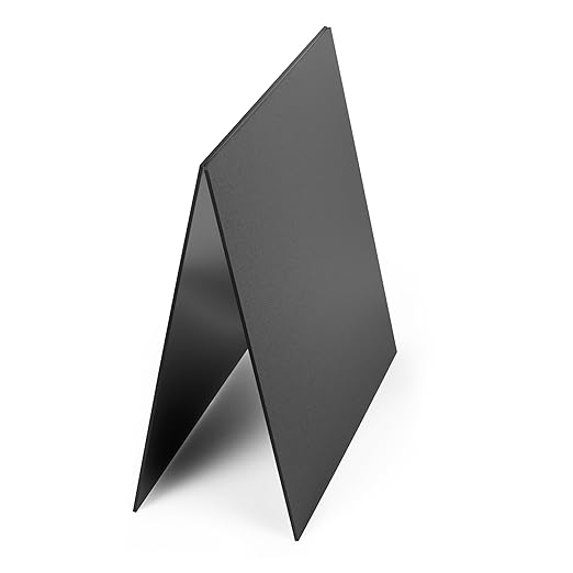 Lámina de Plástico ABS Kaïtela 8x12x0.12 pulg Negro, Pack de 2 miniatura 5