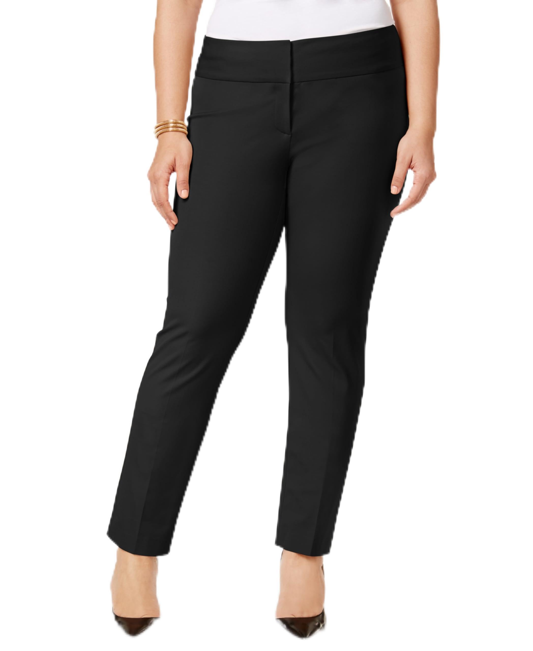 Alfani Womens Tummy-Control Casual Trouser Pants