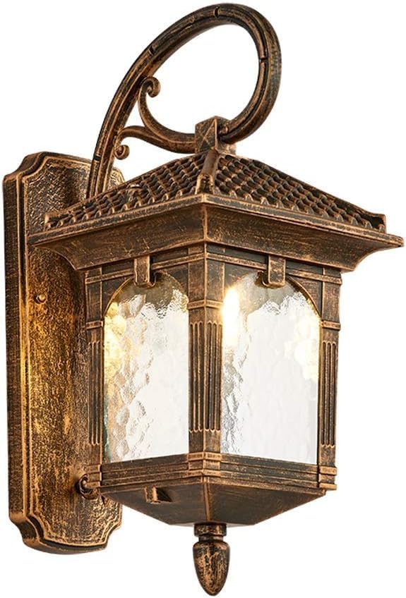 Luminaire extérieur E27 applique murale étanche antique pour patio balcon et terrasse