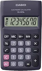CALCULADORA de BOLSO 8 DIGITOS HL815L PRETA Casio